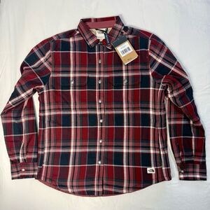 NEW The North Face Red Black Plaid Button Down Campshire Shirt Jacket | M